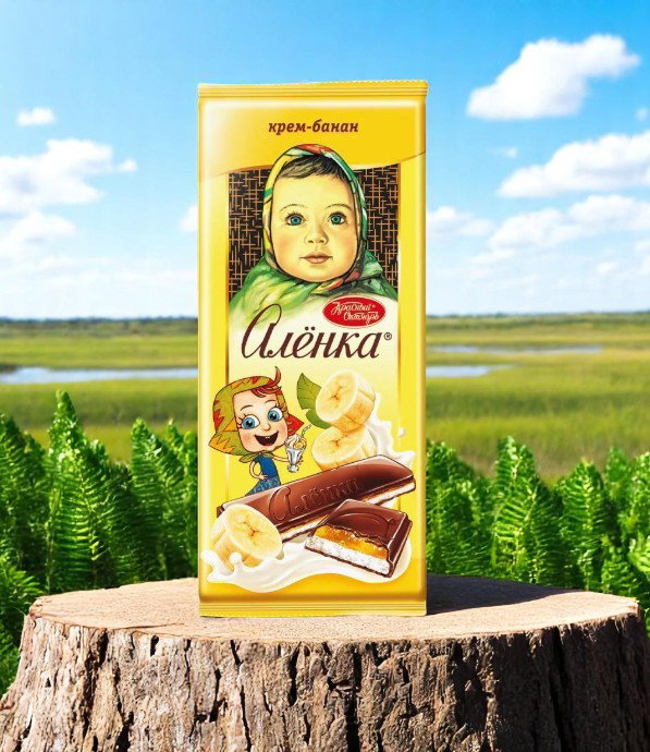 Шок(плит) Аленка 87г крем банан _1