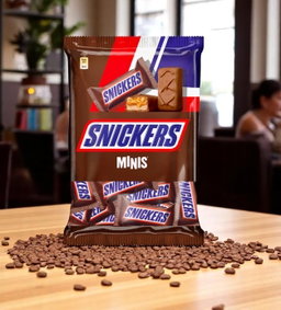 Шок(батон) Snickers бо чормағз  minis 180г