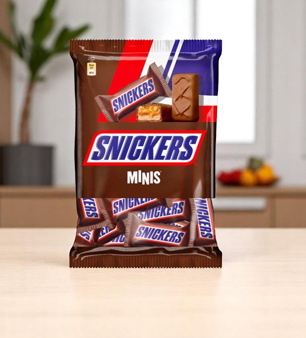 Шок(батон) Snickers бо чормағз  minis 180г_2