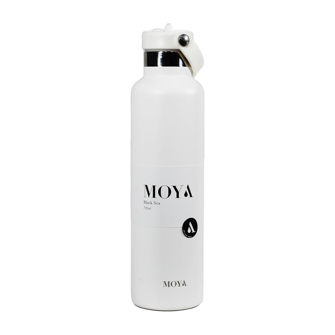 Moya "Black Sea" 700ml Insulated Sustainable Water Bottle White_0