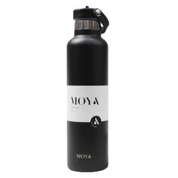 Moya "Black Sea" 700ml Insulated Sustainable Water Bottle Black