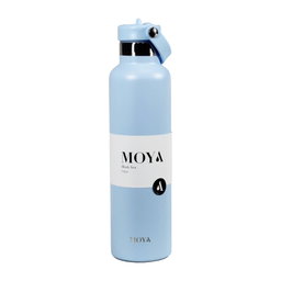 Moya "Black Sea" 700ml Insulated Sustainable Water Bottle Powder Blue