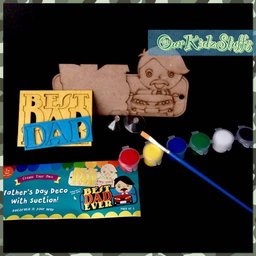DIY Felt Craft Father's Day Car Display Board Kit