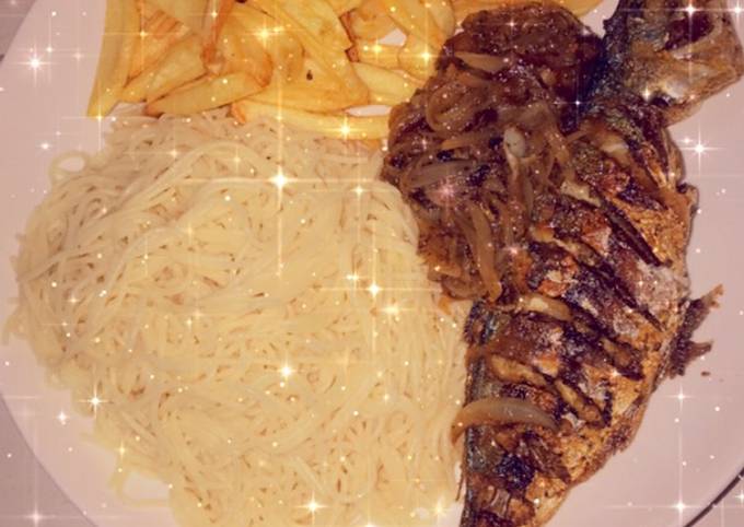 Spaghetti au poisson - CHEZ RAHMANE ET FRERES_0