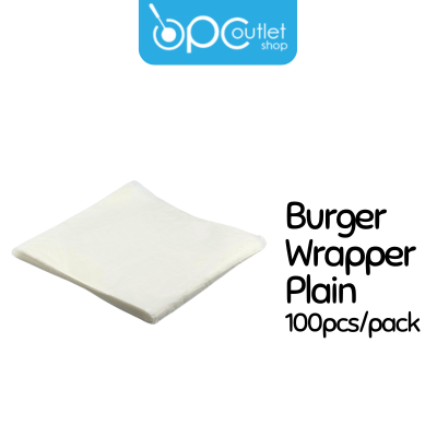 Burger Wrapper Plain 100pcs/pack