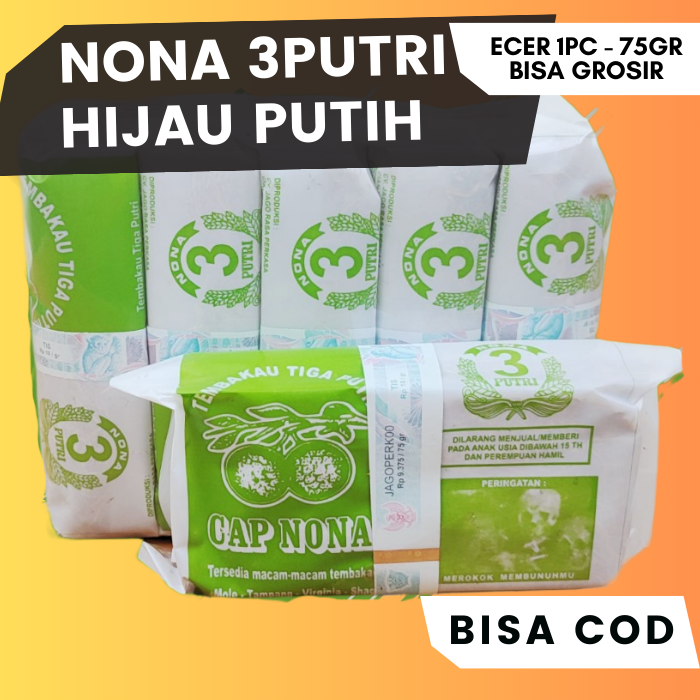 MOLE NONA HIJAU PUTIH 1pc