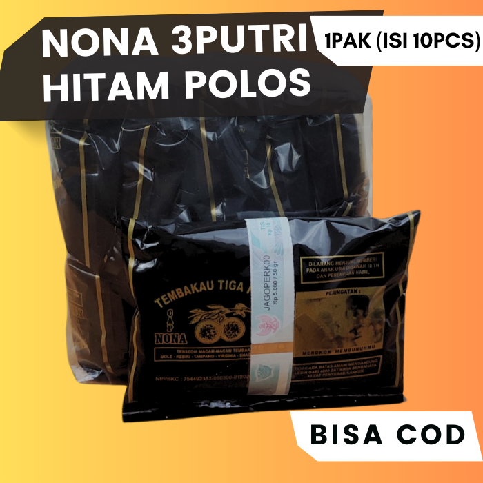 NONA HITAM POLOS 1PAK (ISI 10PCS)_0