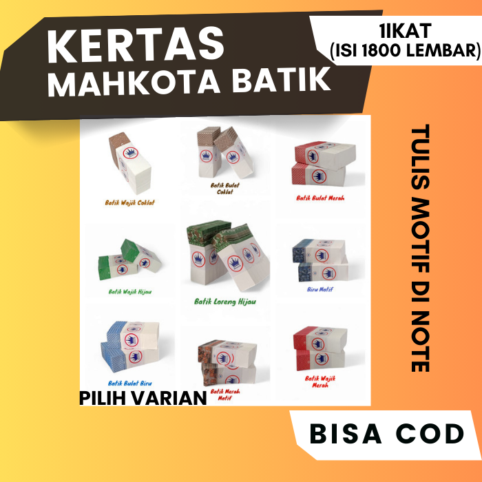 KERTAS MAHKOTA MOTIF BATIK 1IKAT_0