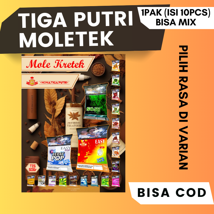 3 PUTRI MOLE KRETEK 1PAK (10PCS)_0