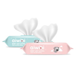 Aiwibi Lingettes humides pour bébé 100 % respectueuses de la peau 80 pièces