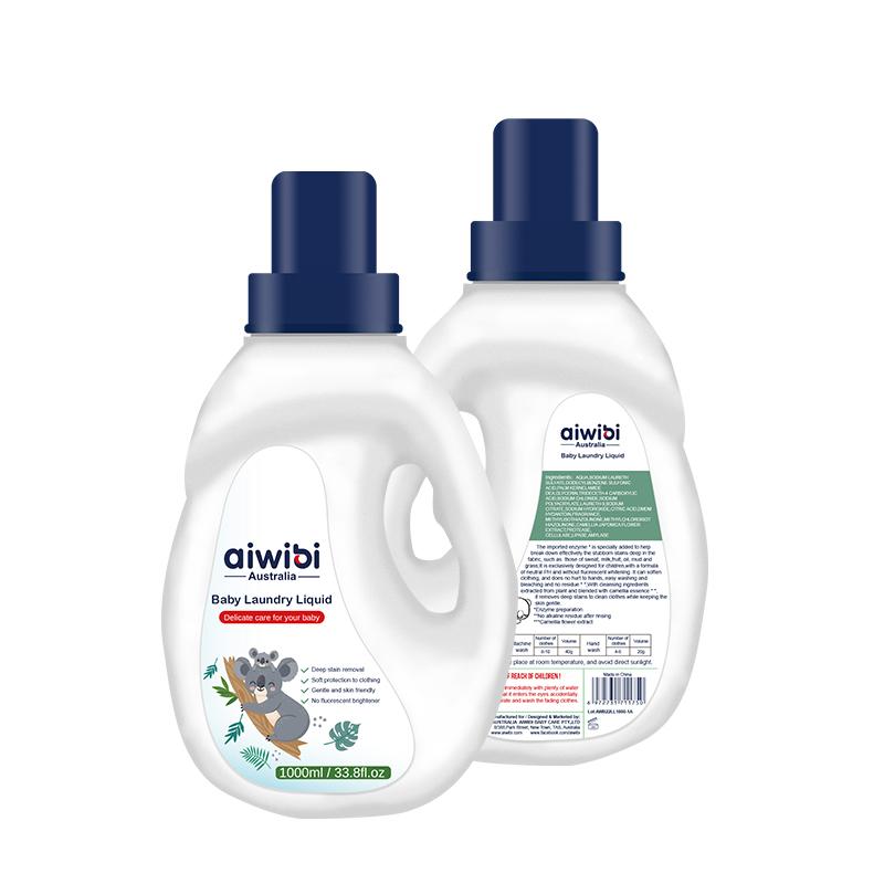 Aiwibi Liquide de Lessive pour bébé aux enzymes végétales naturelles 1L_1