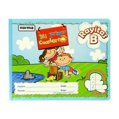 Cuaderno Norma (Rayitas B) Mi Primer Cuaderno Preescolar 72hj. Italiano_0