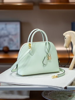Epsom Leather 25cm Bowler Bag with Strap