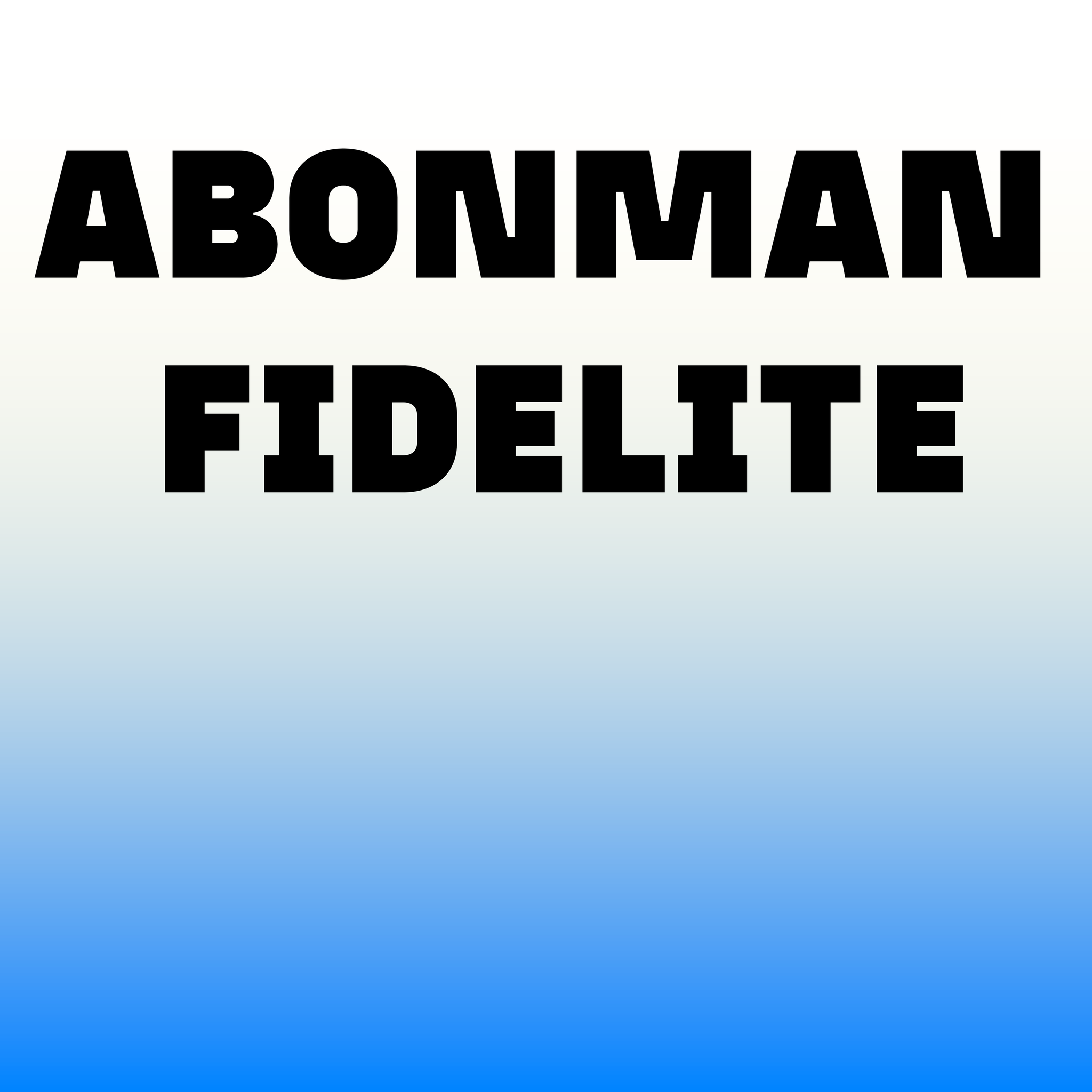 Abonman fidelite _0