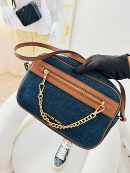 Bolsa câmera bag Micheal kors denim 
