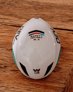 DEVIATE HELMET TEAL BLUE WHITE FINISH