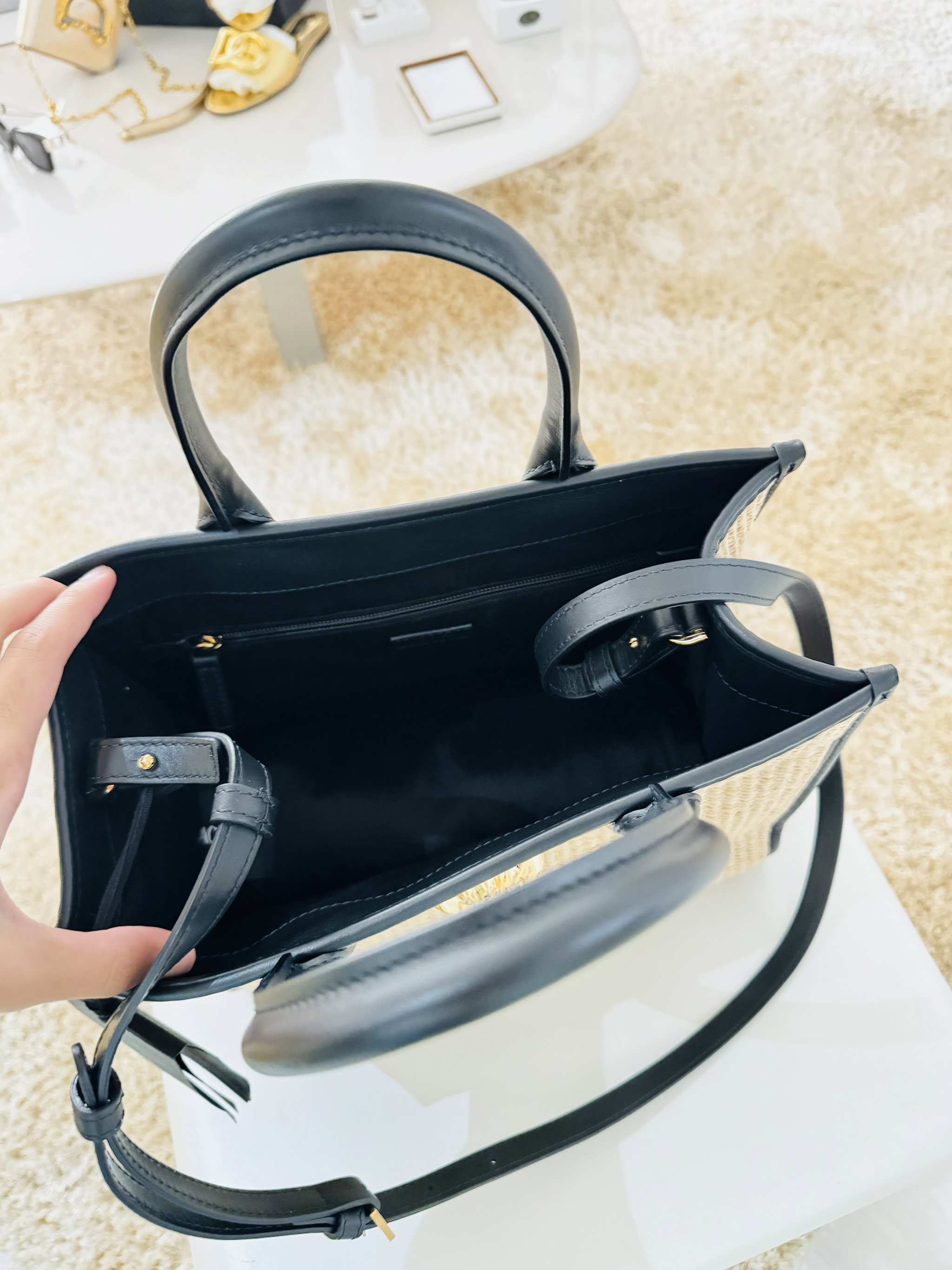 Bolsa raffia Versace La Medusa - nova coleção _8