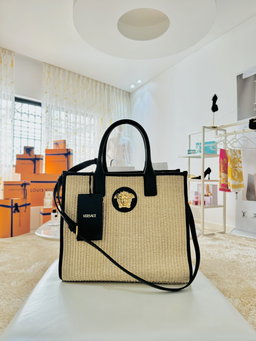 Bolsa raffia Versace La Medusa - nova coleção 