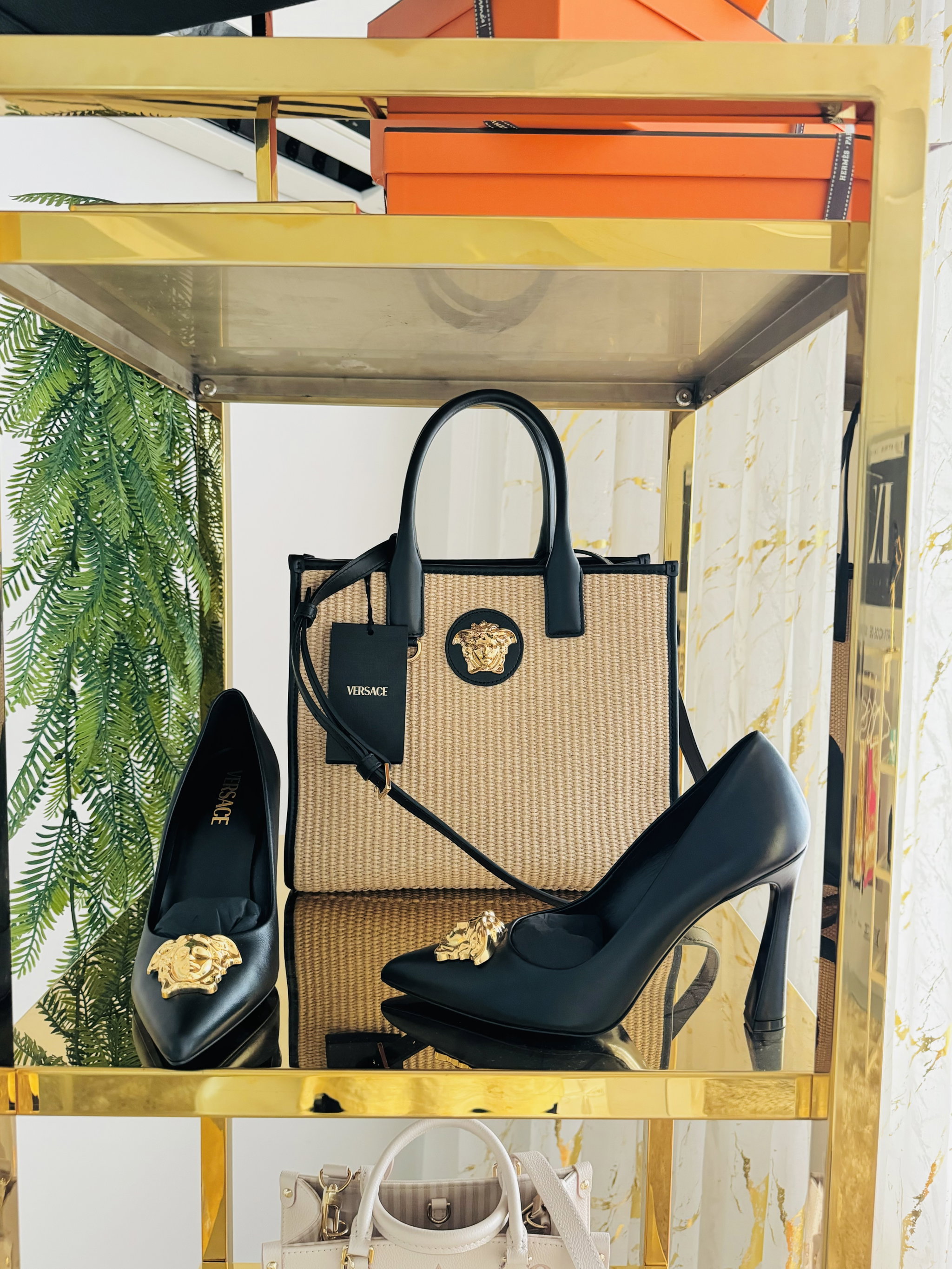 Bolsa raffia Versace La Medusa - nova coleção _0