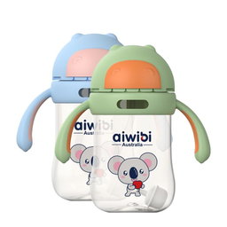 Aiwibi Biberon avec paille lestée pour bébés +6 mois 300 ml