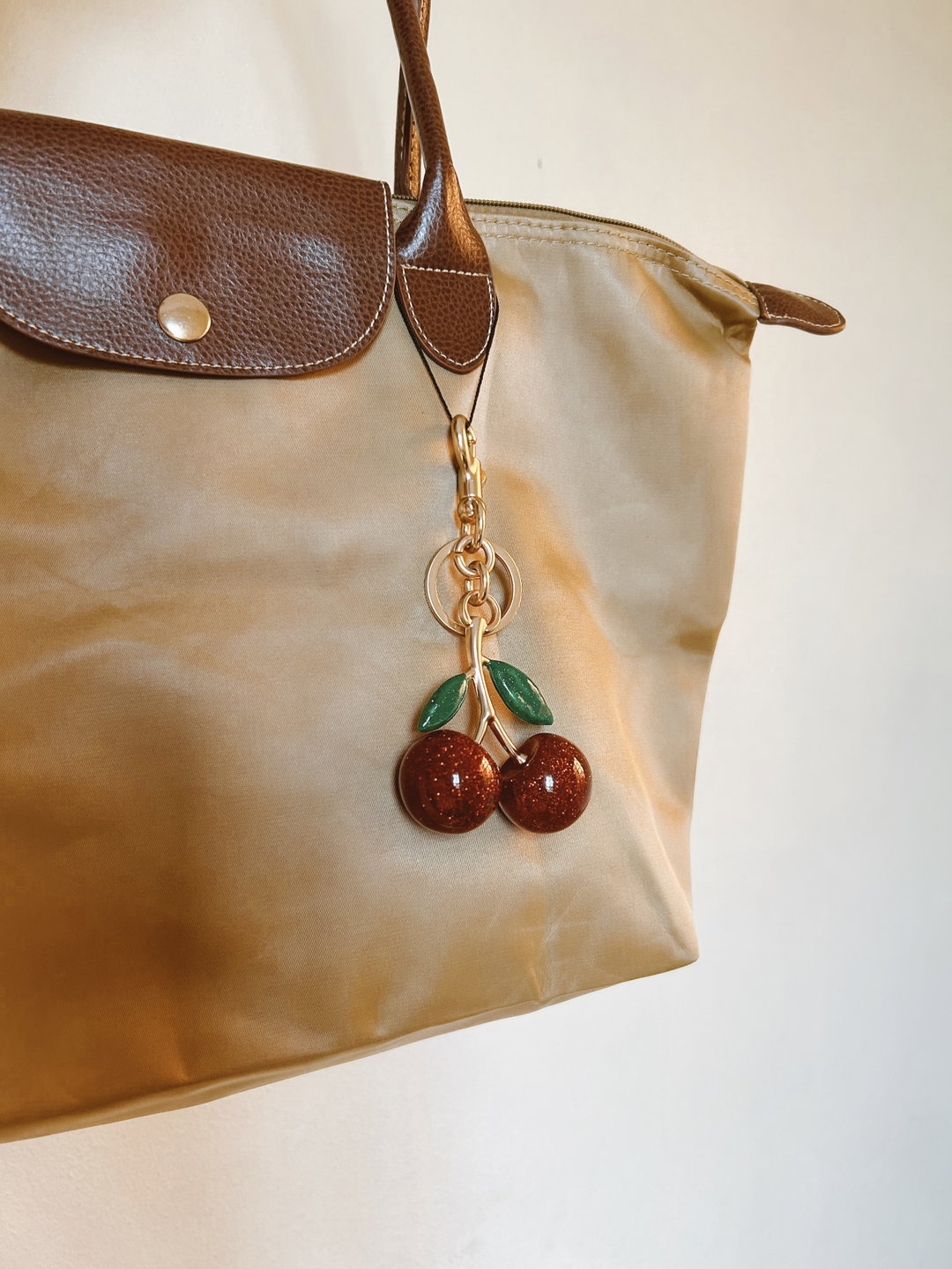 Cherry bag charm 