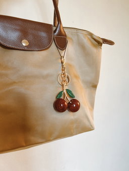 Cherry bag charm 