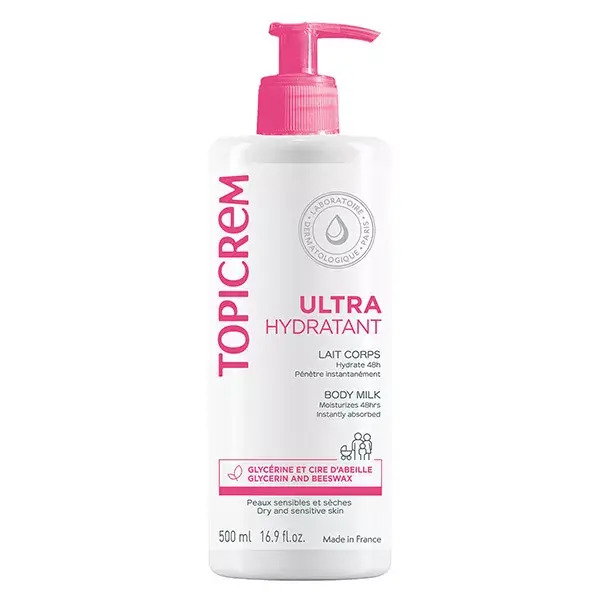 Topicrem Ultra-Hydratant - Lait Corps - Peaux Sensibles et Sèches, 500ml_0