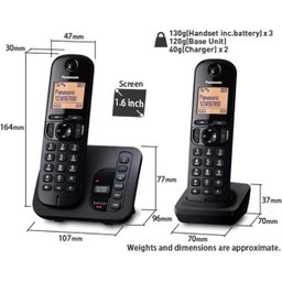PANASONIC TELEPHONE FIXE KX-TGC223 PORTATIF TRIO