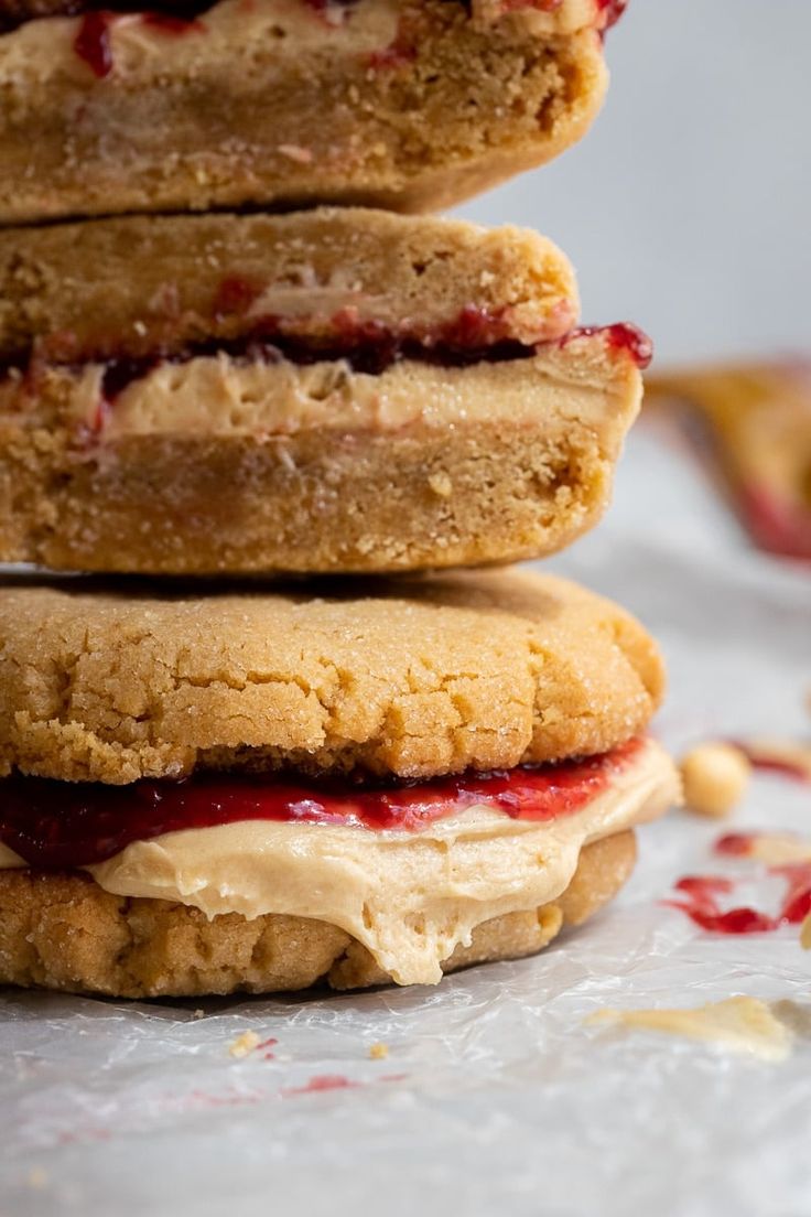 PB&J Sandwiched cookie