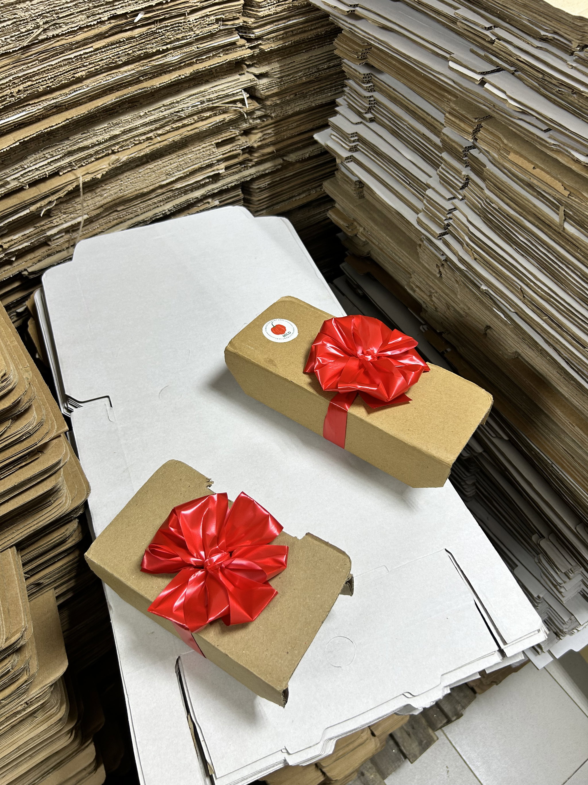 CATERING PLATTER BOXES - MINI ( Top 10” x 4”  Base 8” x 4”  Height 2.5”) BROWN WITHOUT WINDOW  _4