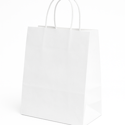 PLAIN WHITE DELIVERY CARRIER BAGS - 6 SIZES/RETAIL