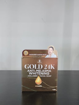 Gold 24k Anti-Melasma whitening collagen facial soap