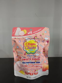 Chupa Chups Sweety Peach multivitamin soap blink & bright whitening 