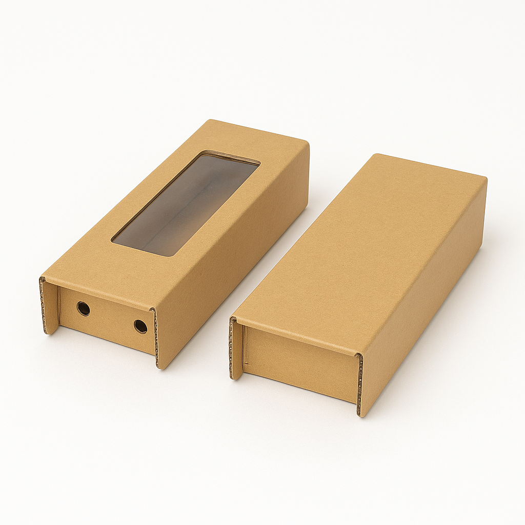 CATERING PLATTER BOXES - MINI ( Top 10” x 4” Base 8” x 4” Height 2.5”) BROWN WITHOUT WINDOW
