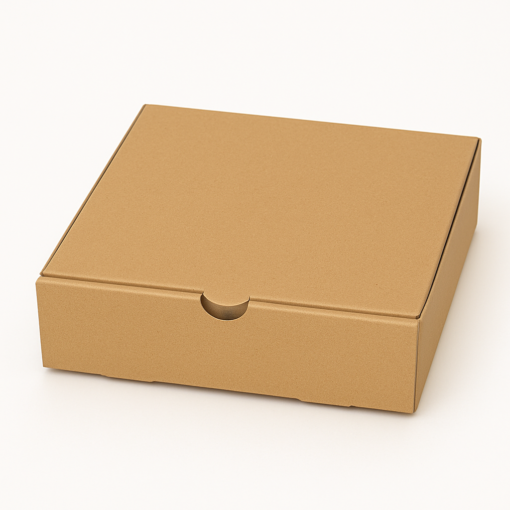 CATERING PLATTER BOXES - 10” x 10‘’ x 3’’ / BROWN - WITHOUT WINDOW