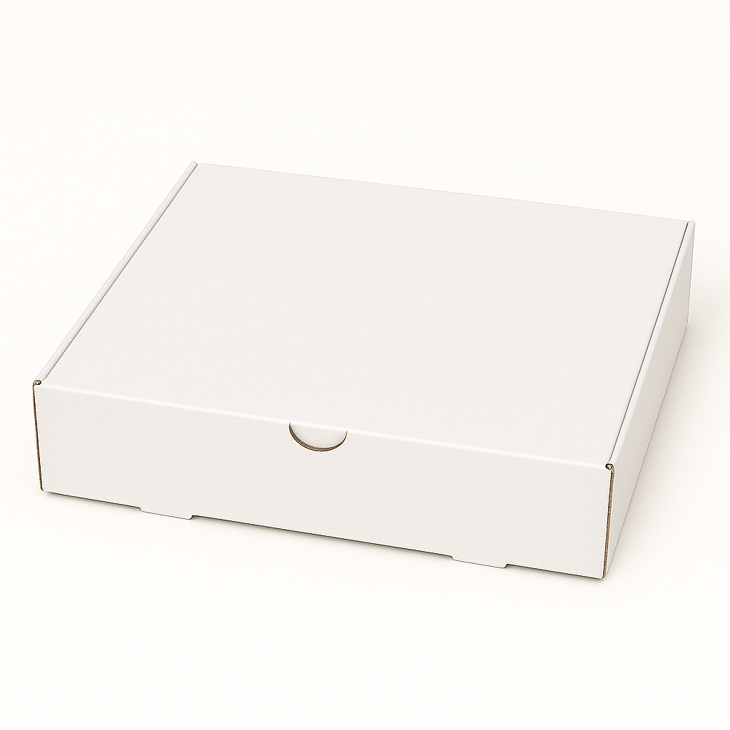 CATERING PLATTER BOXES - 15.5” x 11‘’ x 4’’/ WHITE WITHOUT WINDOW
