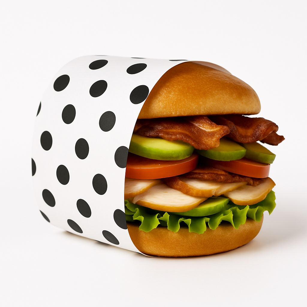  DELI PAPERS - “POLKA DOT”  / BLACK & WHITE - 3 SIZES_0