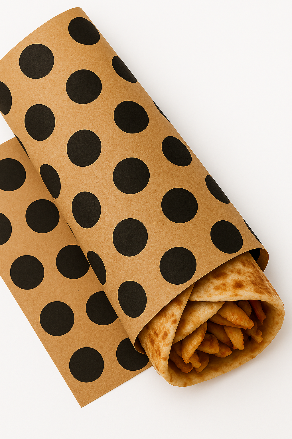 DELI PAPERS - ''POLKA DOT'' / BLACK & BROWN- 3 SIZES