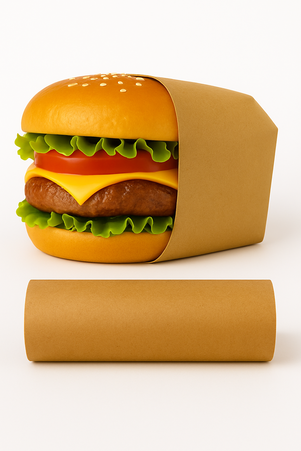 PRE-CUT DELI WRAPPING PAPERS - PLAIN BROWN -5 SIZES