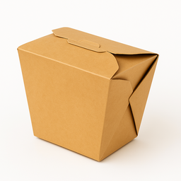 CHINESE TAKEOUT PAILS - PLAIN BROWN - 3 SIZES 