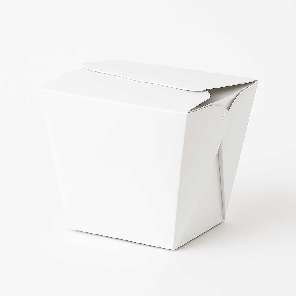 CHINESE TAKEOUT PAILS - PLAIN WHITE - 650ml(22oz)