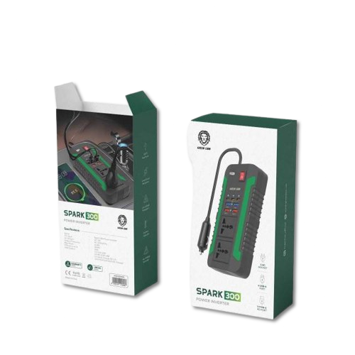 Green Lion Spark 300 Power Inverter - Black