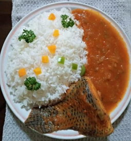 Sauce tomate au poisson frais (silivi) 