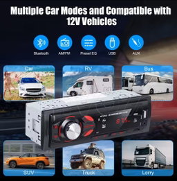 HIVOZ Car Bluetooth Radio MP3 Multimedia Player 