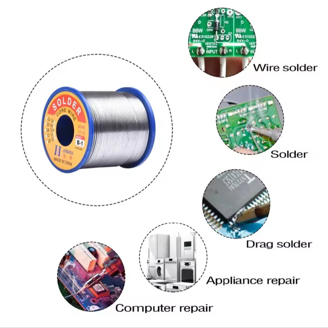 Soldering Wire | 1mm Rosin Core Soldering Low Temperature Wire_0