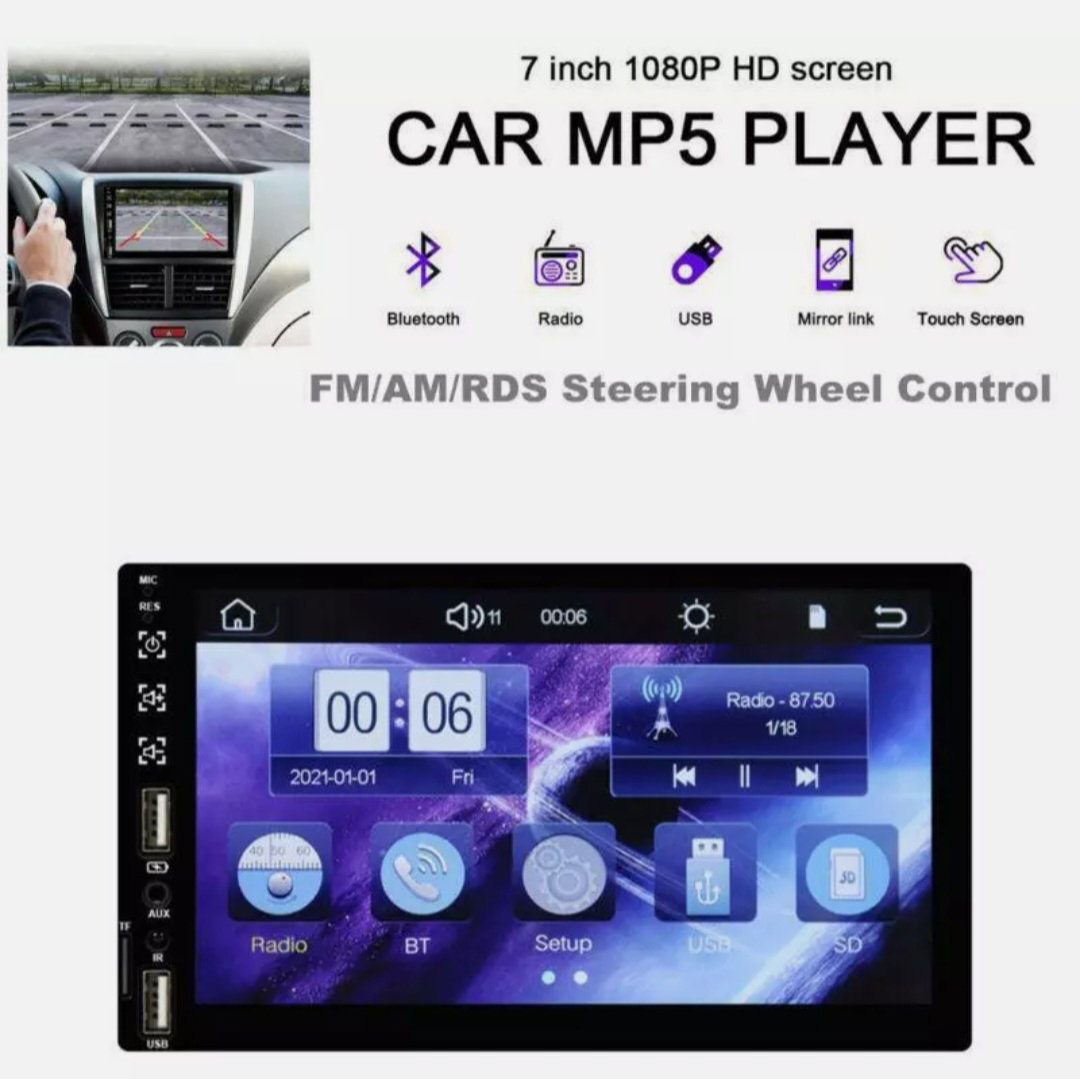 7" TFT Touch Screen Car Stereo