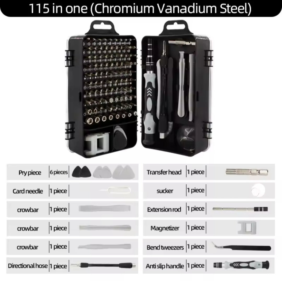 Portable 115 in 1 Screwdriver Set_0