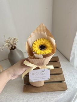 (1S001) 1 Stalk Soap Sunflower Bouquet  