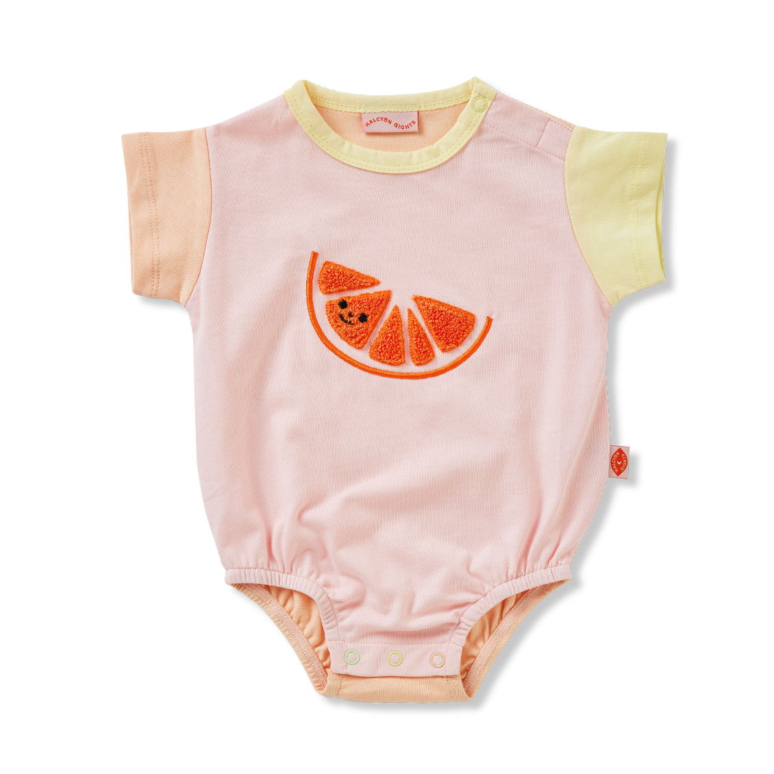 Cotton Applique Bodysuit (Orange)_0