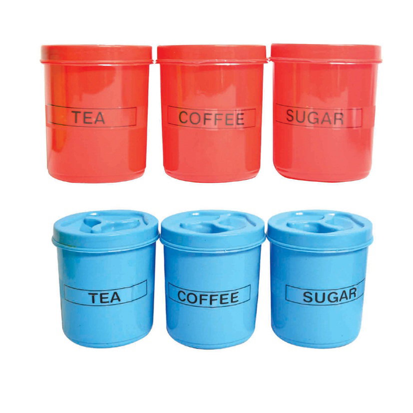 Tea, Coffee, Sugar Containers Set_0